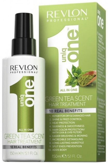 Спрей для волосся Revlon Uniq One Green Tea All In One Hair Treatment 150 мл (8432225129853) - зображення 1