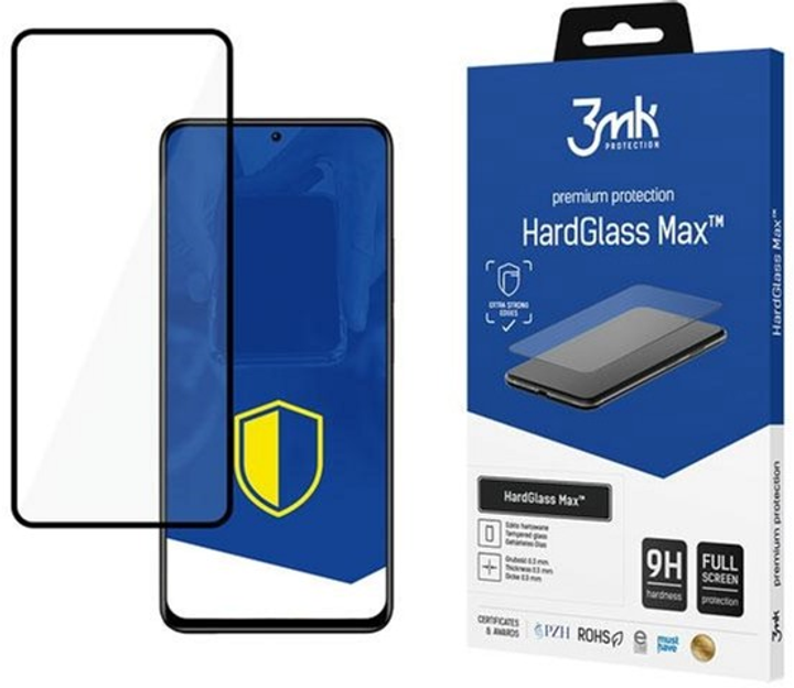 Захисне скло 3MK HardGlass Max для Xiaomi Redmi Note 11S/11 4G (5903108464734) - зображення 1