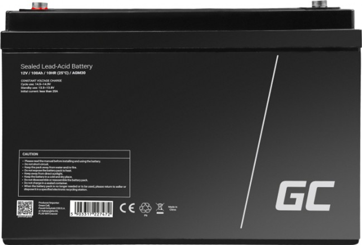 Акумуляторна батарея AGM VRLA 12V 100A (5903317227472) - зображення 3