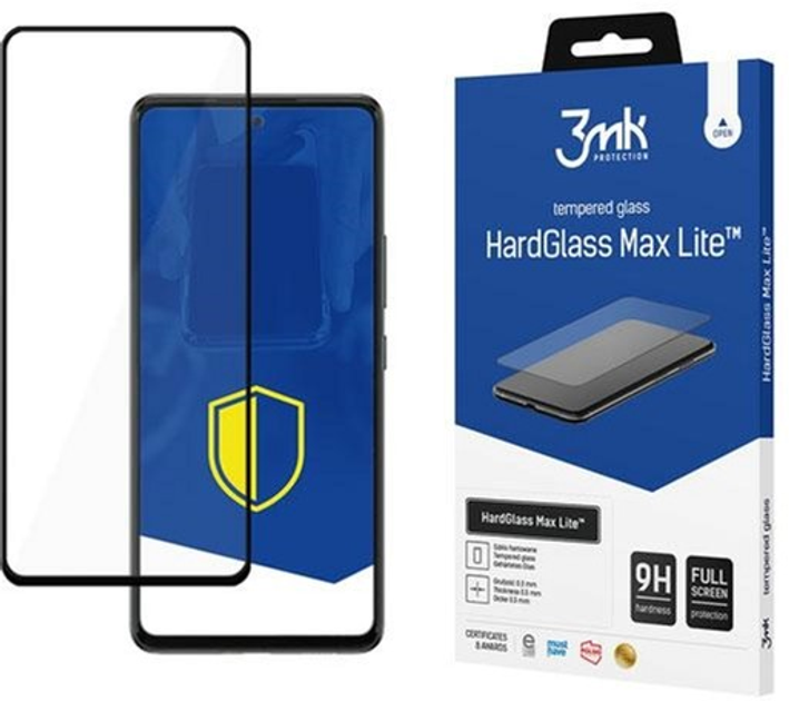 Захисне скло 3MK HG Max Lite для Samsung Galaxy A53 5G SM-A536 чорне (5903108462372) - зображення 1