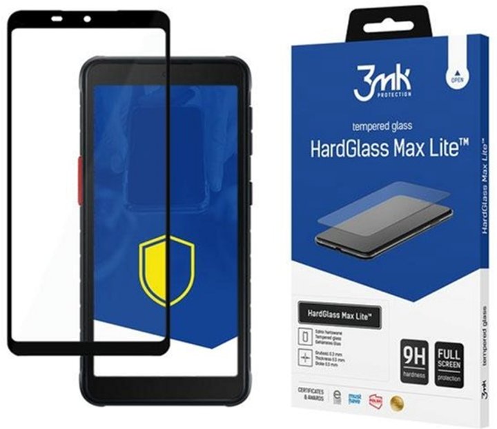 Захисне скло 3MK HG Max Lite для Samsung Galaxy SM-G525 Xcover 5 чорне (5903108389822) - зображення 1