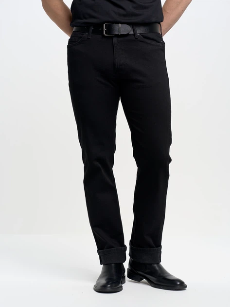 Джинси чоловічі Big Star Straight Trousers 110113W40/L30 Чорні (5900714429294) - зображення 4