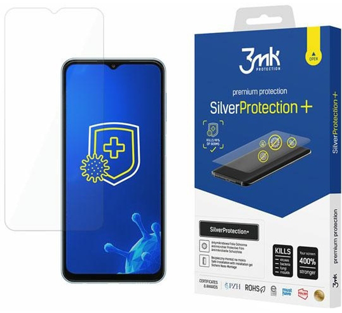 Захисна плівка 3MK SilverProtection+ для Samsung Galaxy A23 4G/A23 5G антибактеріальна (5903108465632) - зображення 2