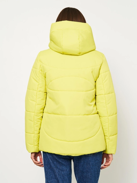 Куртка демисезонная короткая с капюшоном женская Nui Very Дебби 48 Желтый №1218 (2100001240011) - изображение 2