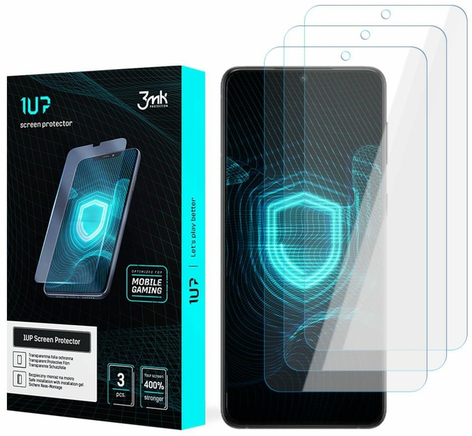 Zestaw folii ochronnych 3MK 1UP screen protector do Apple iPhone 15 Plus 3 szt (5903108535458) - obraz 1