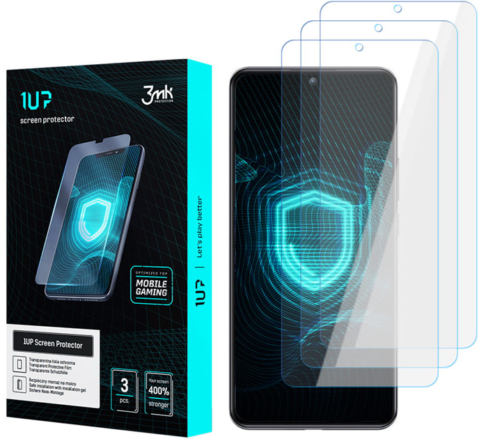 Комплект захисних плівок 3MK 1UP screen protector для Xiaomi 13 3 шт (5903108499682) - зображення 1