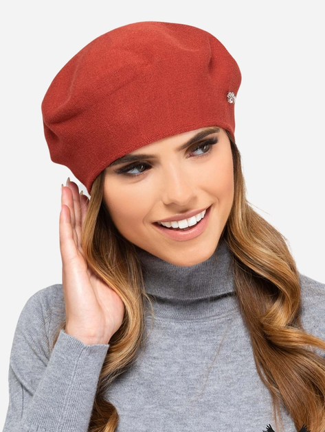 Beret Kamea K.19.071.27 One Size Pomarańczowy (5903246727067) - obraz 1