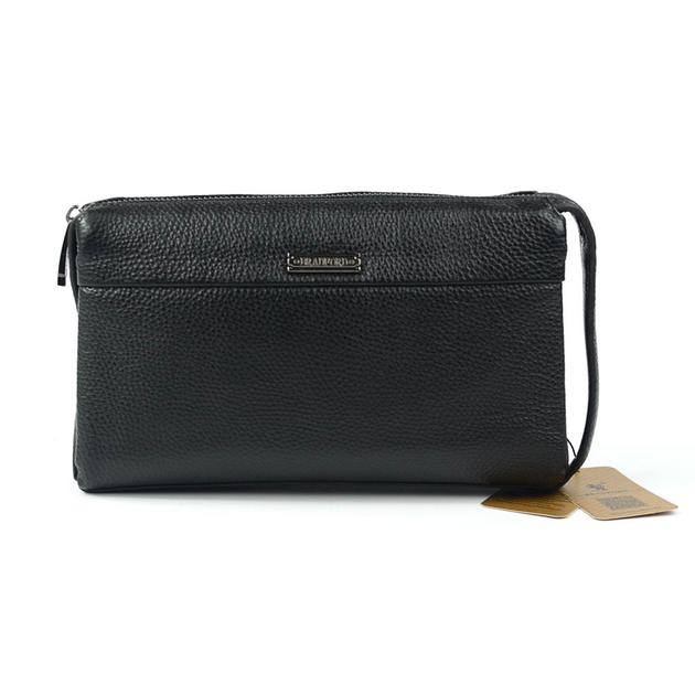 Чёрный большой кожаный портфель мужской Tuscany Leather TL142067 Black