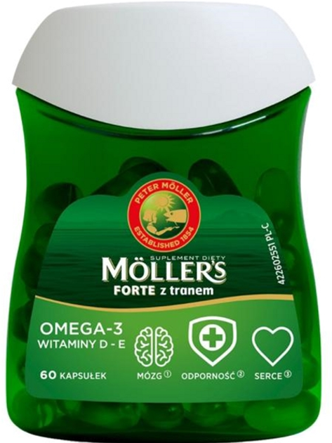 Жирні кислоти Mollers Forte Omega 3 60 капсул (7070866023775) - зображення 1