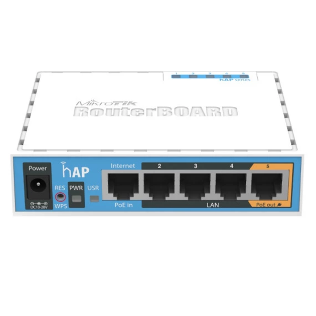 Маршрутизатор MikroTik hAP RB951Ui-2nD 300Мбіт/с - Фото 1 Маршрутизатор MikroTik hAP RB951Ui-2nD 300Мбіт/с - изображение 1
