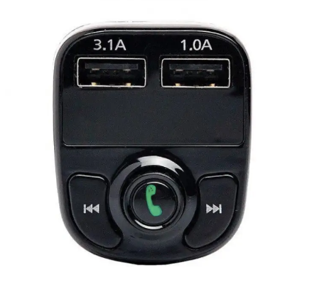 Автомобільний Bluetooth FM-трансмітер UNVRSL модулятор Car X8 чорний (YС1168) - зображення 3
