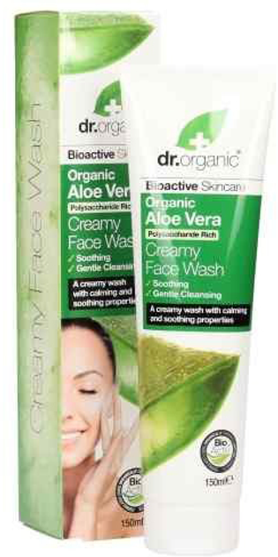 Żel do mycia twarzy Dr Organic Aloe Vera Cream Face Wash 150 ml (5060391842080) - obraz 1