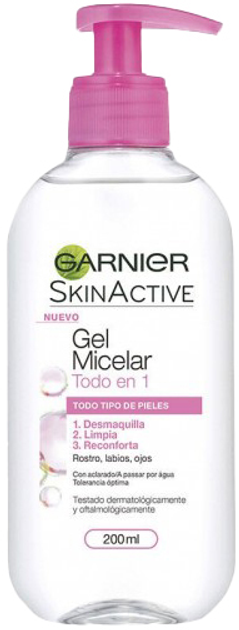 Żel do mycia twarzy Garnier Skinactive Micellar Gel 200 ml (3600542011129) - obraz 1