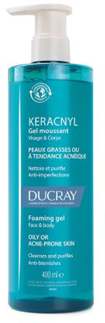 Żel do mycia twarzy Ducray Keracnyl Foaming 400 ml (3282770141382) - obraz 1