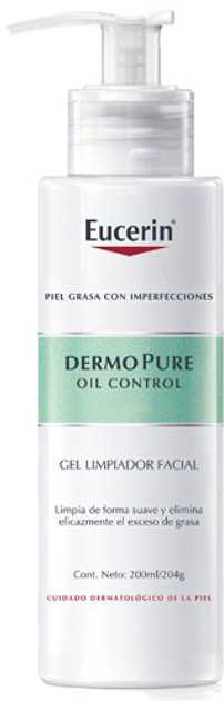Żel do mycia twarzy Eucerin Dermopure Oil Control Facial Cleansing 200 ml (4005800180576) - obraz 1
