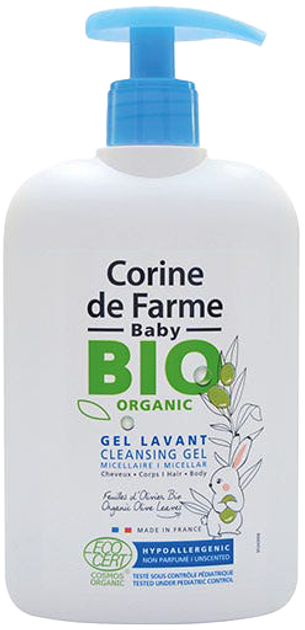 Гель для вмивання Corine de Farme Bio Organic Baby Cleansing Gel 500 мл (3468080082533) - зображення 1