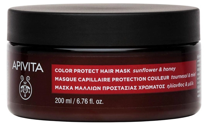 Maska do włosów Apivita Color Protect Hair Mask Sunflower And Honey 200 ml (5201279080839) - obraz 1
