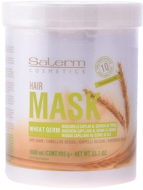 Маска для волосся Salerm Cosmetics Wheat Germ Hair Mask 1000 мл (8420282006743) - зображення 1