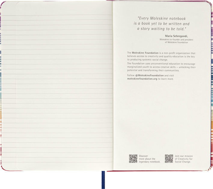 Блокнот Moleskine Limited Missoni середній 13х21 см в лінію Канва (8051575589706) - зображення 3