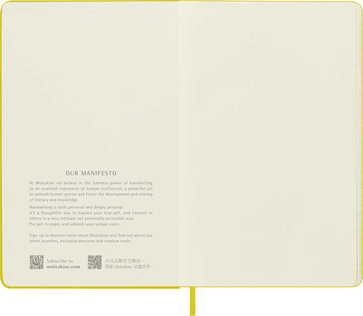 Блокнот Moleskine Limited Silk середній 13х21 см в лінію Солом'яно-жовтий (8056598853049) - Фото 5 Блокнот Moleskine Limited Silk середній 13х21 см в лінію Солом'яно-жовтий (8056598853049) - зображення 5