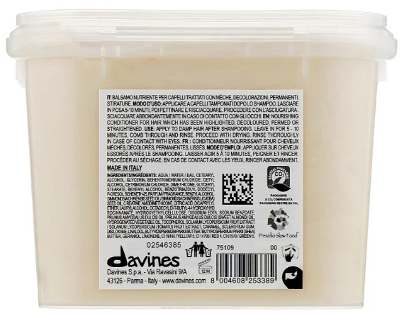 Odżywka do włosów wzmacniająca Davines Nourishing Nounou łamliwe i zniszczone włosy 250 ml (8004608275886) - obraz 2