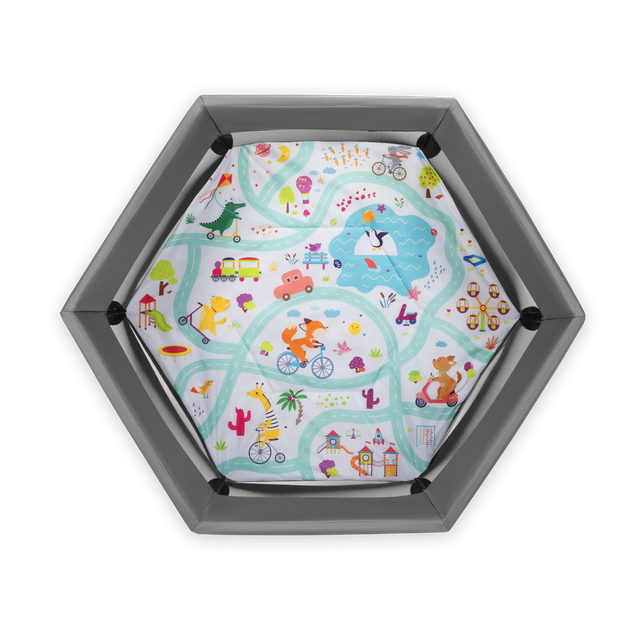 Манеж Lionelo ROEL GREY MULTICOLOR - изображение 2