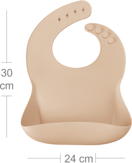 Нагрудник силиконовый 100% MinikOiOi Basics Bubble Beige (101020057) - Фото 2 Нагрудник силиконовый 100% MinikOiOi Basics Bubble Beige (101020057) - изображение 2