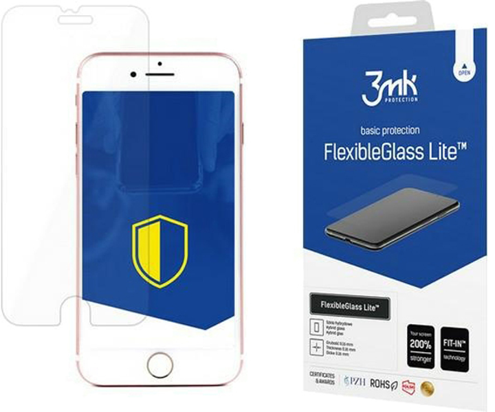 Szkło ochronne 3MK FlexibleGlass Lite do Apple iPhone 7/8/SE 2020/SE 2022 (5903108028554) - obraz 1