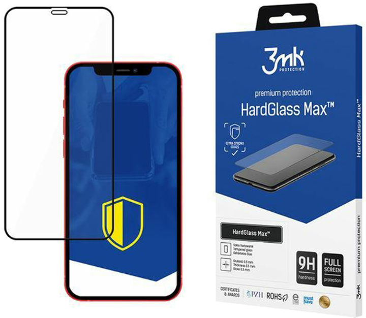 Захисне скло 3MK HardGlass для Apple iPhone 12/12 Pro (5903108291736) - зображення 1