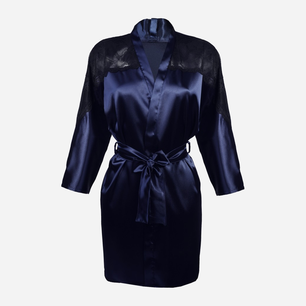 Халат жіночий DKaren Marion L Navy Blue (5903251378025) - зображення 1