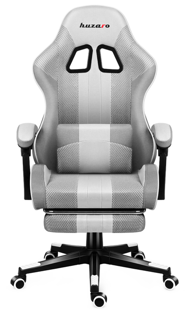 Ігрове крісло HUZARO Force 4.7 White Mesh тканина обшивка Біле (5903796011371) - зображення 3