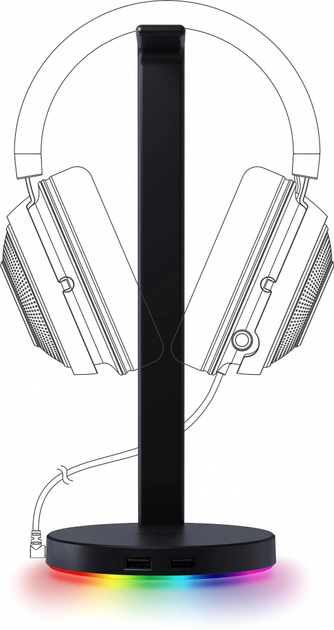 Підставка для навушників Razer Base Station V2 Chroma (RC21-01510100-R3M1) - зображення 2