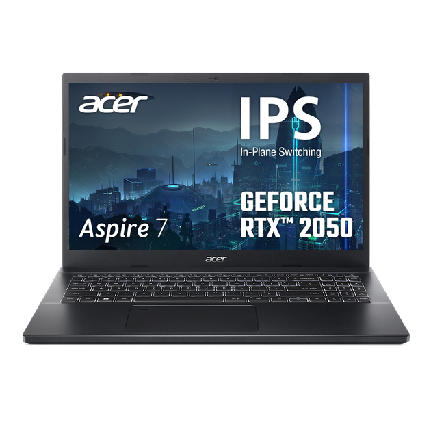 Ноутбук Acer Aspire 7 A715-76G-56U7 (NH.QN4EU.001) Charcoal Black / Intel Core i5-12450H / RAM 16 ГБ / SSD 512 ГБ / nVidia GeForce RTX 2050, 4 ГБ / Подсветка клавиатуры - изображение 2