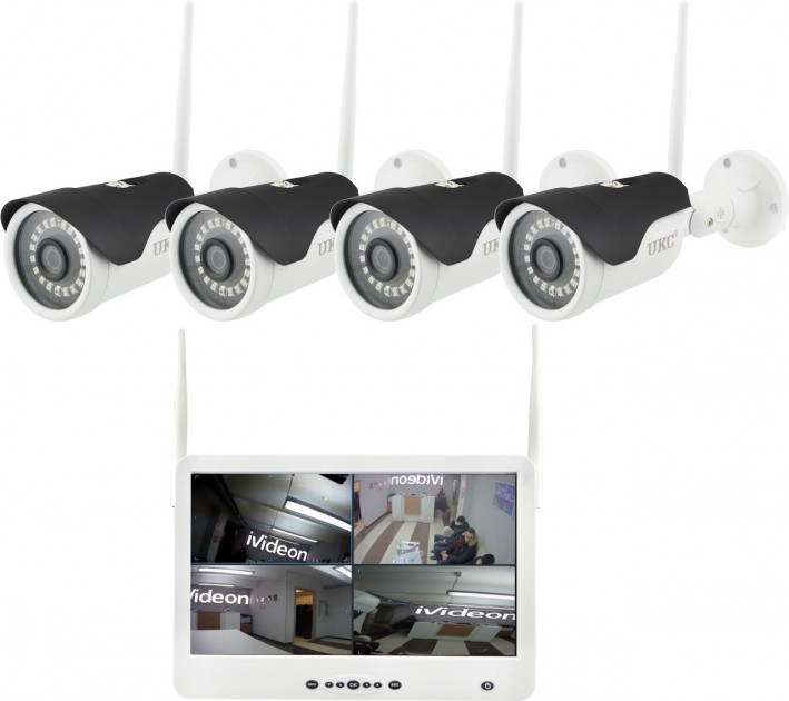 Беспроводной комплект для видеонаблюдения UKC DVR Kit 1304 WiFi на 4 ...