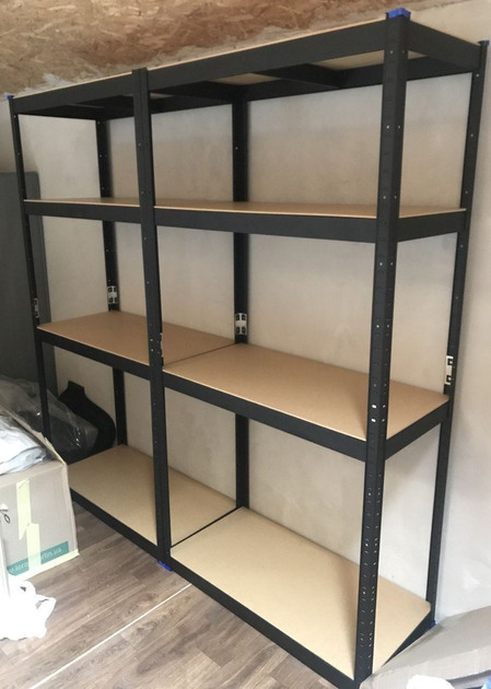 Стеллаж Меткас 180х70х30 см 4 полки МДФ/ДСП 175 кг на полку ...