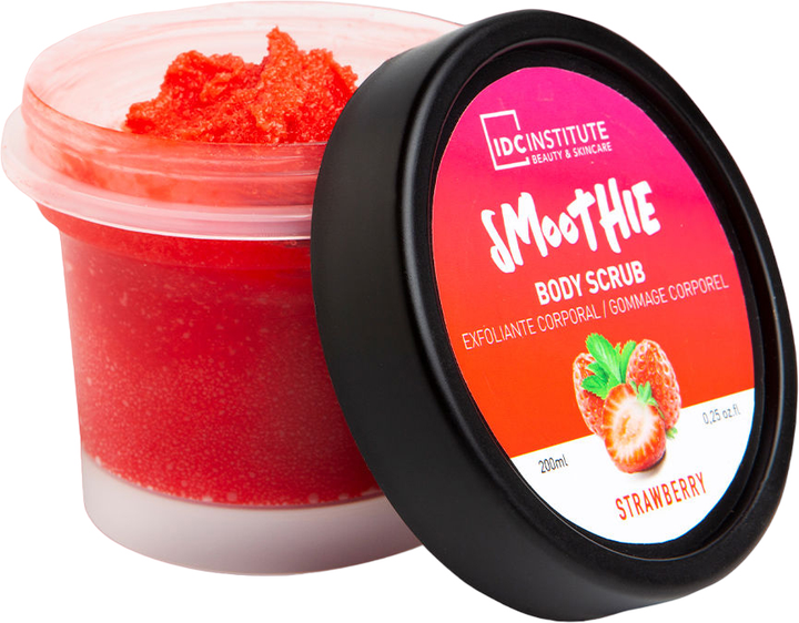 Скраб для тіла Idc Institute Smoothie Body Scrub Strawberry 200 мл (8436591929321) - зображення 1