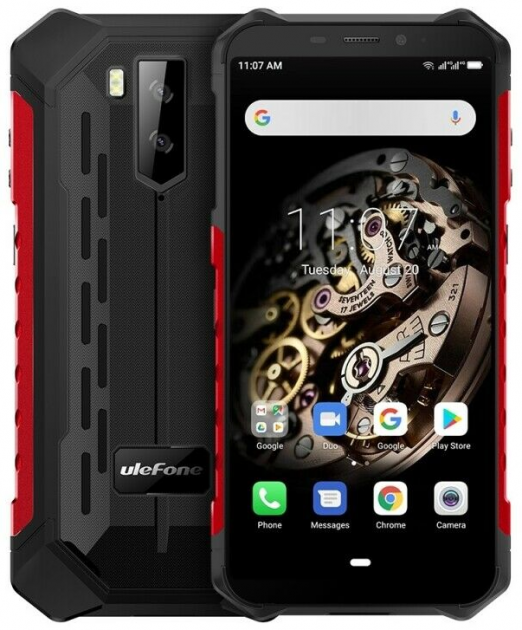 Защищенный смартфон Ulefone Armor X5 ip68 3/32gb black-red - Фото 1 Защищенный смартфон Ulefone Armor X5 ip68 3/32gb black-red - изображение 1