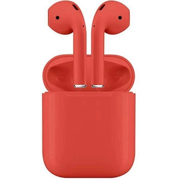 Безпровідні навушники Inpods 12 Macaron TWS сенсорні Bluetooth Red - зображення 6
