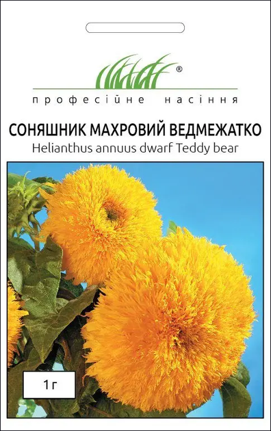 Насіння Соняшник Ведмедик, махровий, 1 г (Hem Zaden) - Фото 1 Насіння Соняшник Ведмедик, махровий, 1 г (Hem Zaden) - зображення 1