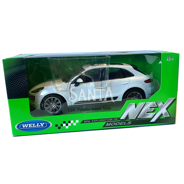 Іграшкова машинка металева WELLY 1:24 PORSCHE MACAN TURBO, порше меган турбо, відкр.двері, багажник, білий, 19*7.5*7см, (24047W) - Фото 7 Іграшкова машинка металева WELLY 1:24 PORSCHE MACAN TURBO, порше меган турбо, відкр.двері, багажник, білий, 19*7.5*7см, (24047W) - зображення 7