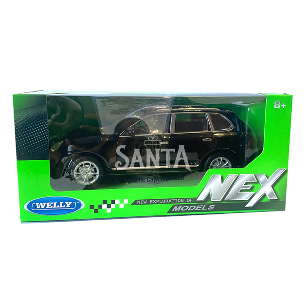Игрушечная машинка металлическая WELLY 1:24 PORSCHE CAYENNE TURBO, черный, 20*8*7 см (22431W) - изображение 10