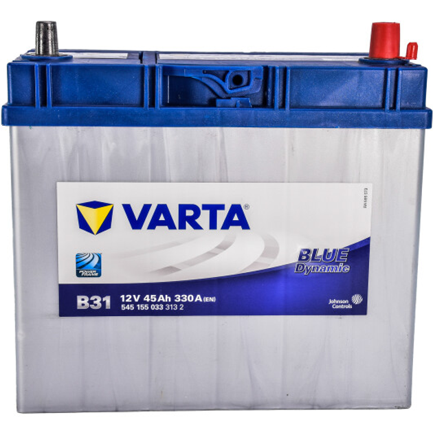 Аккумулятор 45Ah-12v VARTA BD B31 238х129х227 ,R,EN330 Азия тонкие ...