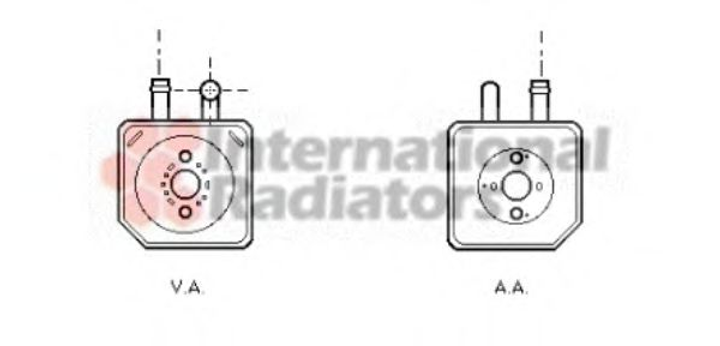 Радіатор масляний AUDI, VW вир-во Van Wezel Van Wezel (58003082) - зображення 1