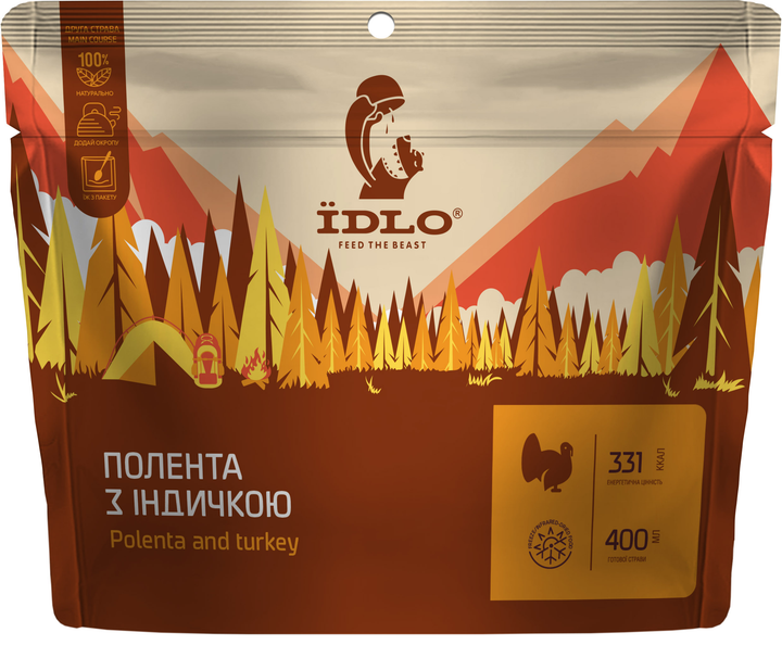 Полента Їdlo з індичкою 100 г (4820219970668) - зображення 1