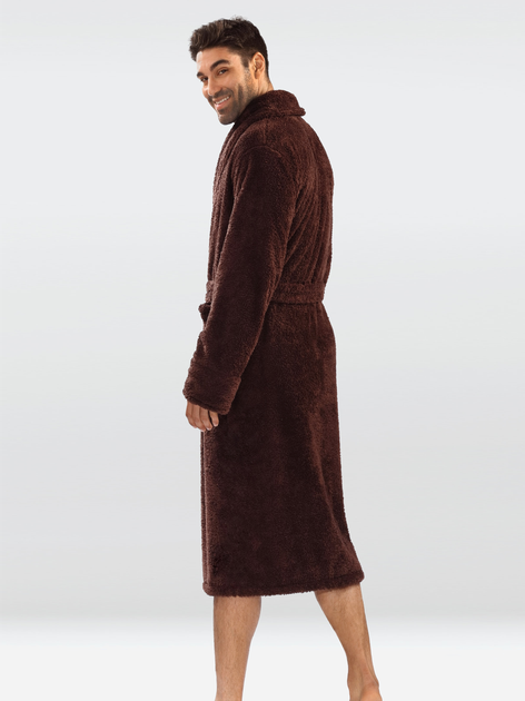 Халат чоловічий махровий DKaren Male Housecoat 130 L Chocolate (5901780647247) - зображення 2