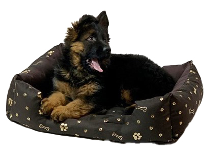 Лежак для собак GoGift Kostka XL 75x55x15 см коричневий (5905359297697) - зображення 2
