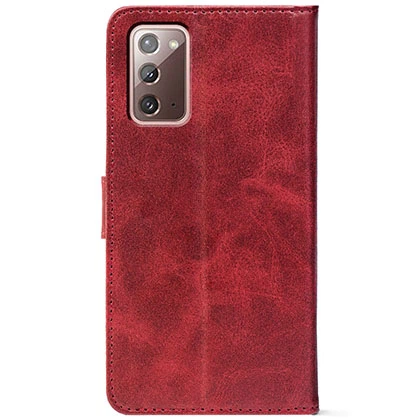 Чохол-книжка Crazy Horse Clasic для Samsung Galaxy Note 20 (N980) Red Wine (Front) (50031) - изображение 3