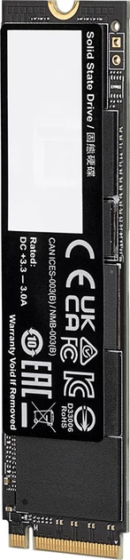 SSD диск Gigabyte Aorus Gen4 7300 2TB M.2 NVMe PCIe 4.0 x4 3D NAND (TLC) (AG4732TB) - зображення 3