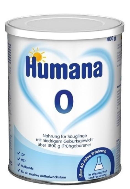 Молочна суха суміш Humana Miltina 0 400 г (8427045153102) - зображення 1