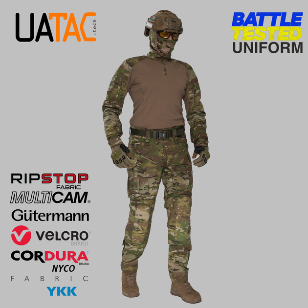 Комплект штурмові штани Gen 5.4 + убакс Gen 5.5 UATAC Multicam Original M - зображення 1
